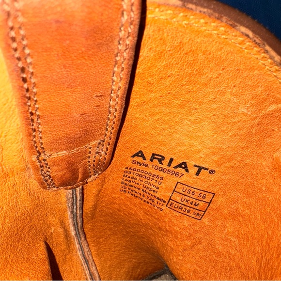 ARIAT || 6.5  Women’s Heritage Roper Boots Distressed Brown Leather VGUC - Picture 9 of 9